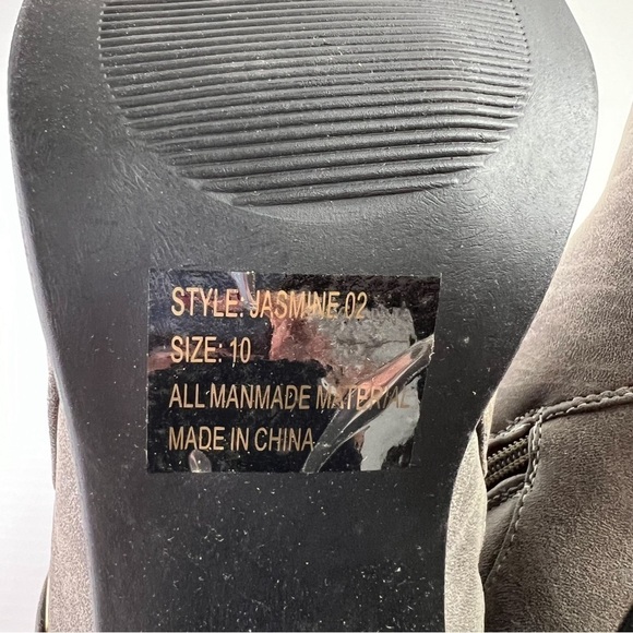 Twisted Jasmine Women's Ankle Boots Side Zip Stacked Heel Grey Size 10 - Picture 9 of 9